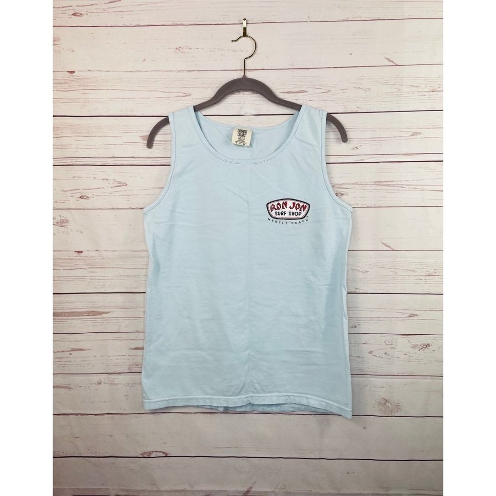 Ron Jon Surf Shop Myrtle Beach Tank Top Blue Size Small